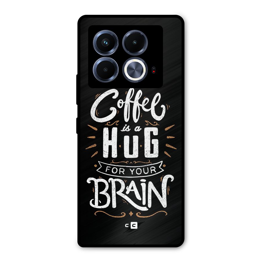 Coffee Brain Metal Back Case for Infinix Note 40 5G