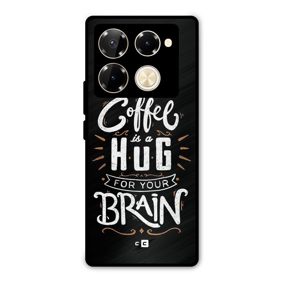 Coffee Brain Metal Back Case for Infinix Note 40 Pro Plus