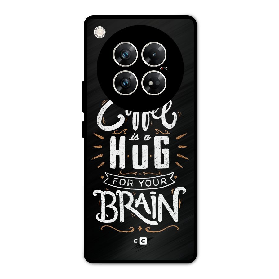 Coffee Brain Metal Back Case for Infinix Zero 40 5G