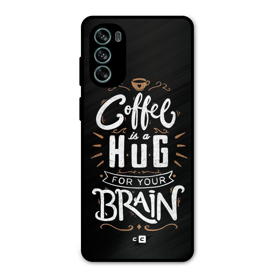 Coffee Brain Metal Back Case for Moto G62