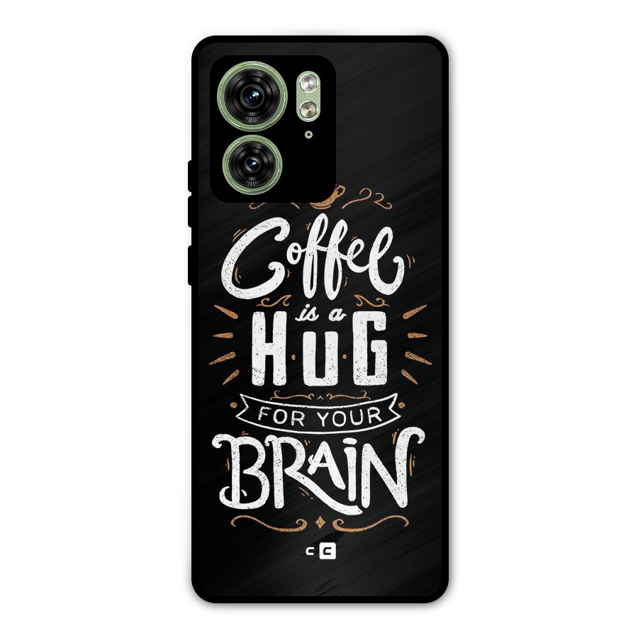 Coffee Brain Metal Back Case for Motorola Edge 40 5G