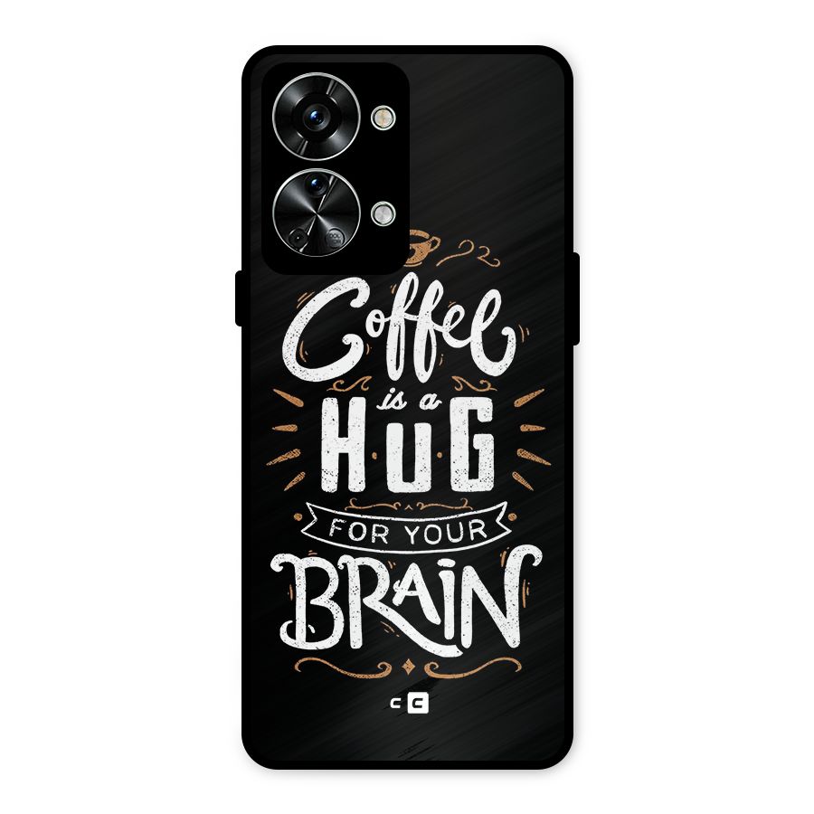 Coffee Brain Metal Back Case for OnePlus Nord 2T