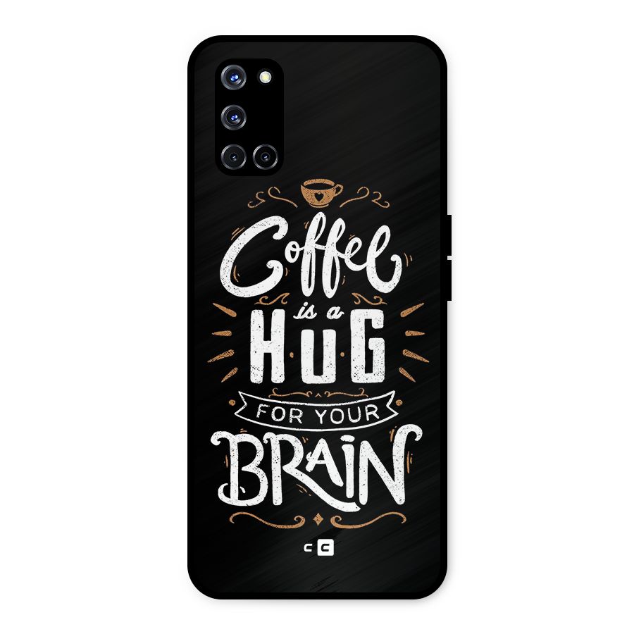 Coffee Brain Metal Back Case for Oppo A52