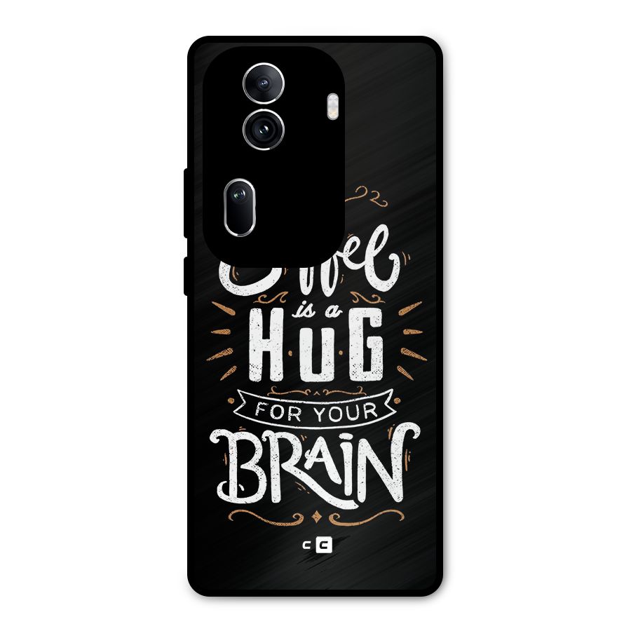 Coffee Brain Metal Back Case for Oppo Reno11 Pro 5G