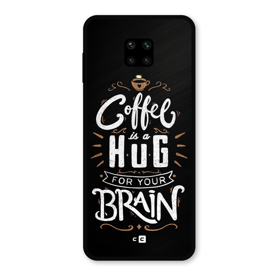 Coffee Brain Metal Back Case for Poco M2