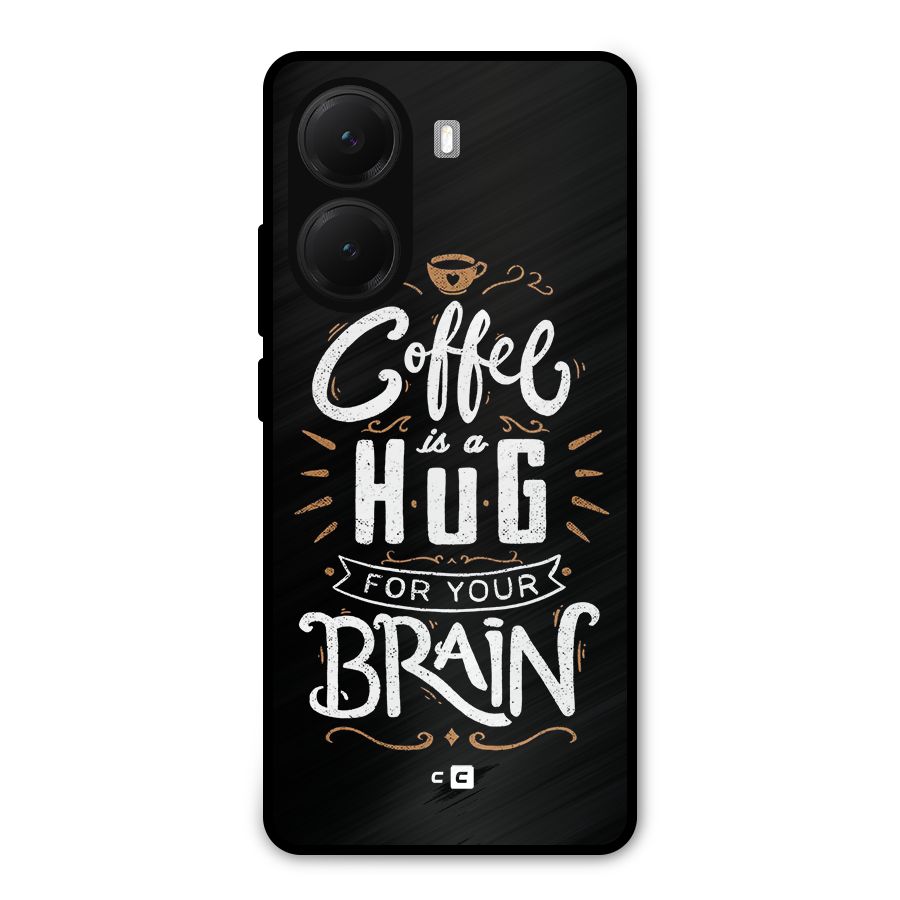 Coffee Brain Metal Back Case for Poco X7 Pro