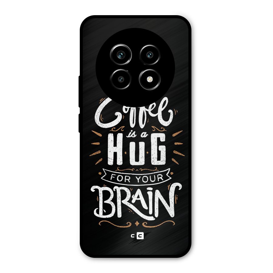 Coffee Brain Metal Back Case for Realme 14 Pro Lite