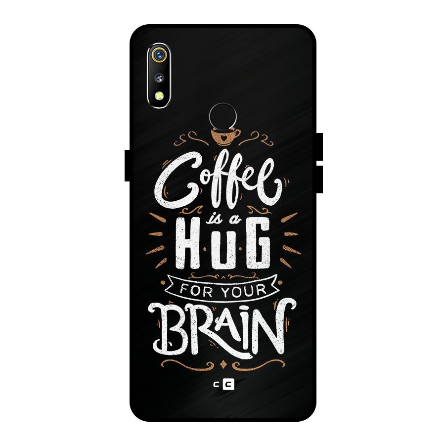 Coffee Brain Metal Back Case for Realme 3i