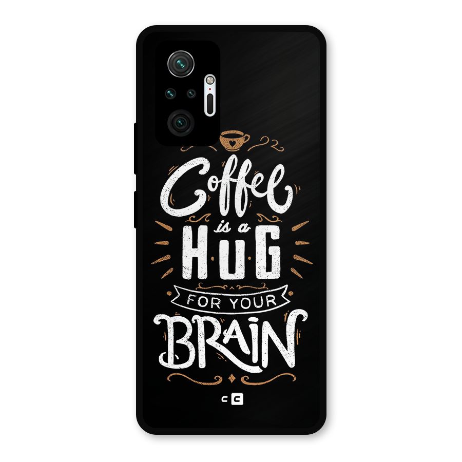 Coffee Brain Metal Back Case for Redmi Note 10 Pro Max
