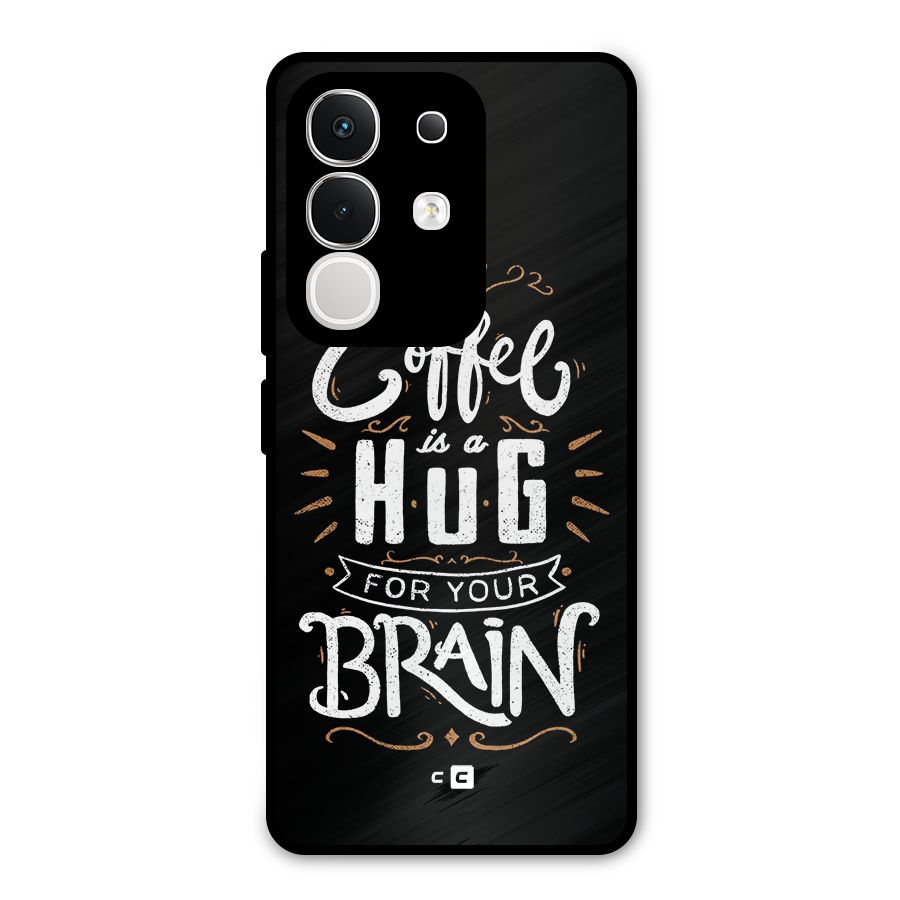 Coffee Brain Metal Back Case for Vivo T4x