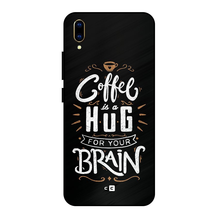 Coffee Brain Metal Back Case for Vivo V11 Pro