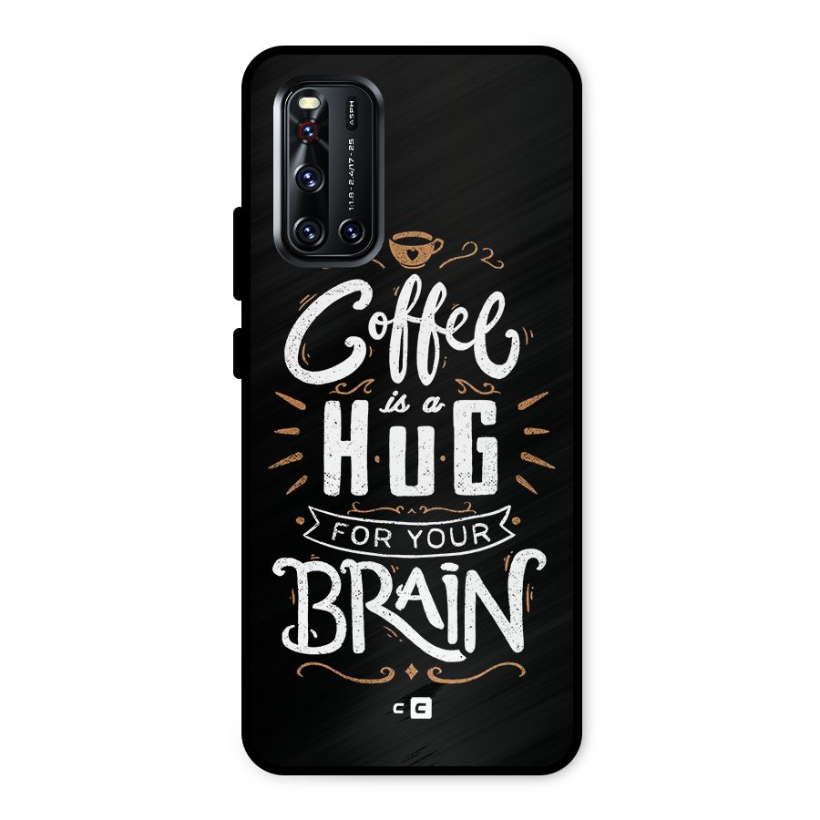 Coffee Brain Metal Back Case for Vivo V19