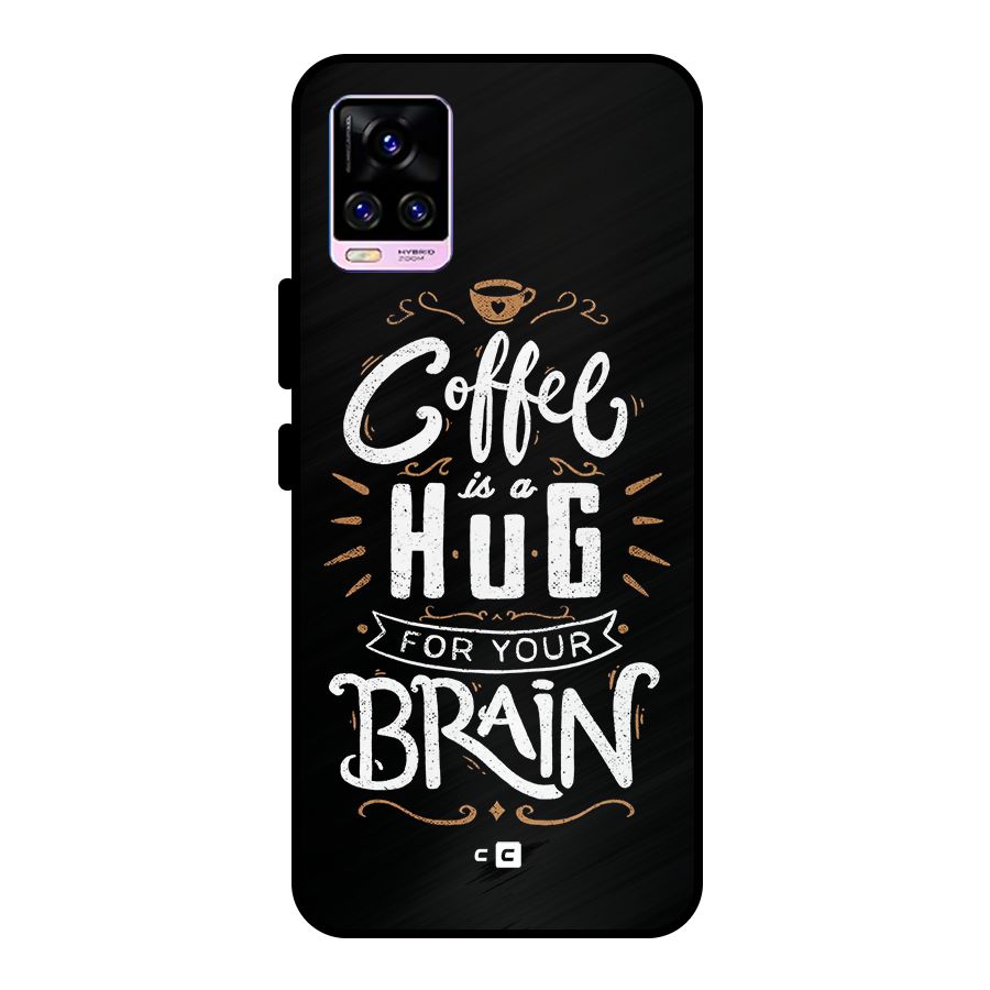 Coffee Brain Metal Back Case for Vivo V20 Pro