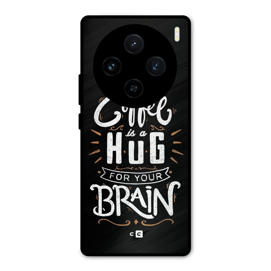 Coffee Brain Metal Back Case for Vivo X100