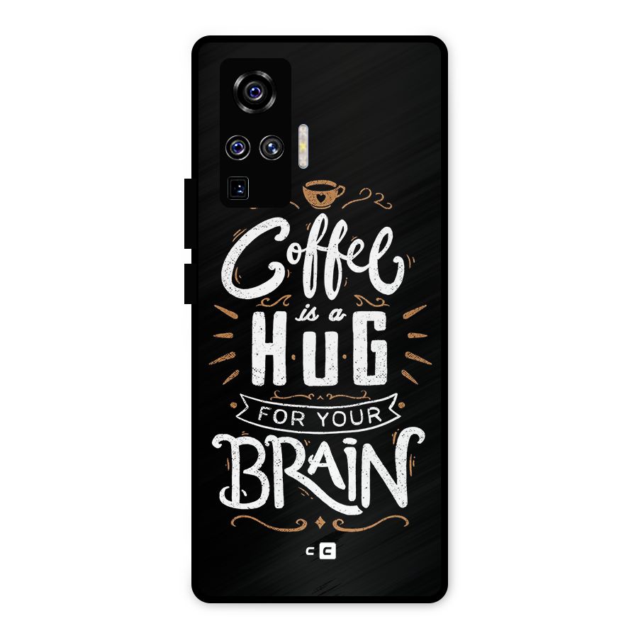 Coffee Brain Metal Back Case for Vivo X50 Pro