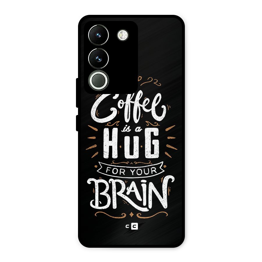 Coffee Brain Metal Back Case for Vivo Y200