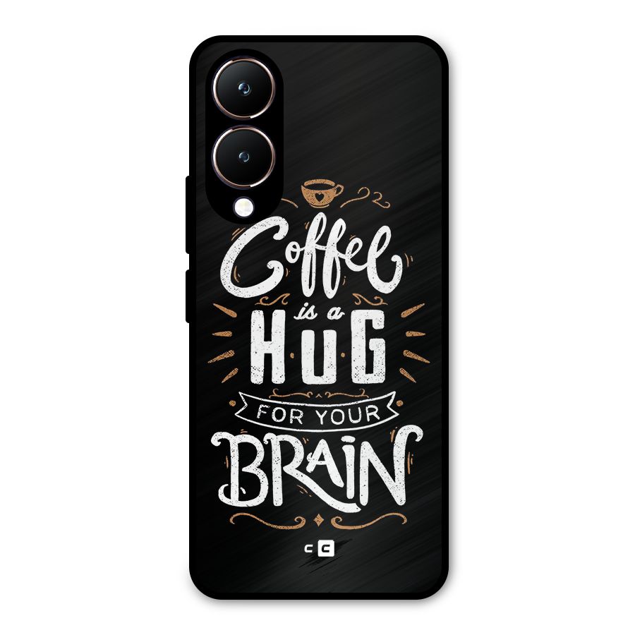 Coffee Brain Metal Back Case for Vivo Y28