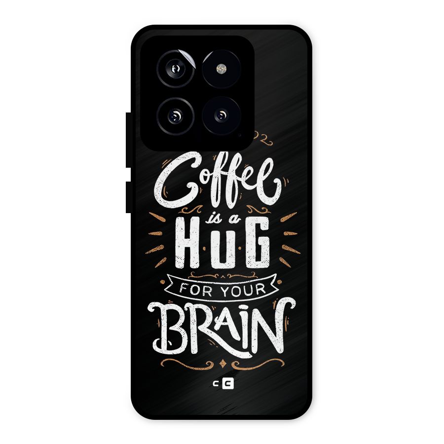 Coffee Brain Metal Back Case for Xiaomi 14
