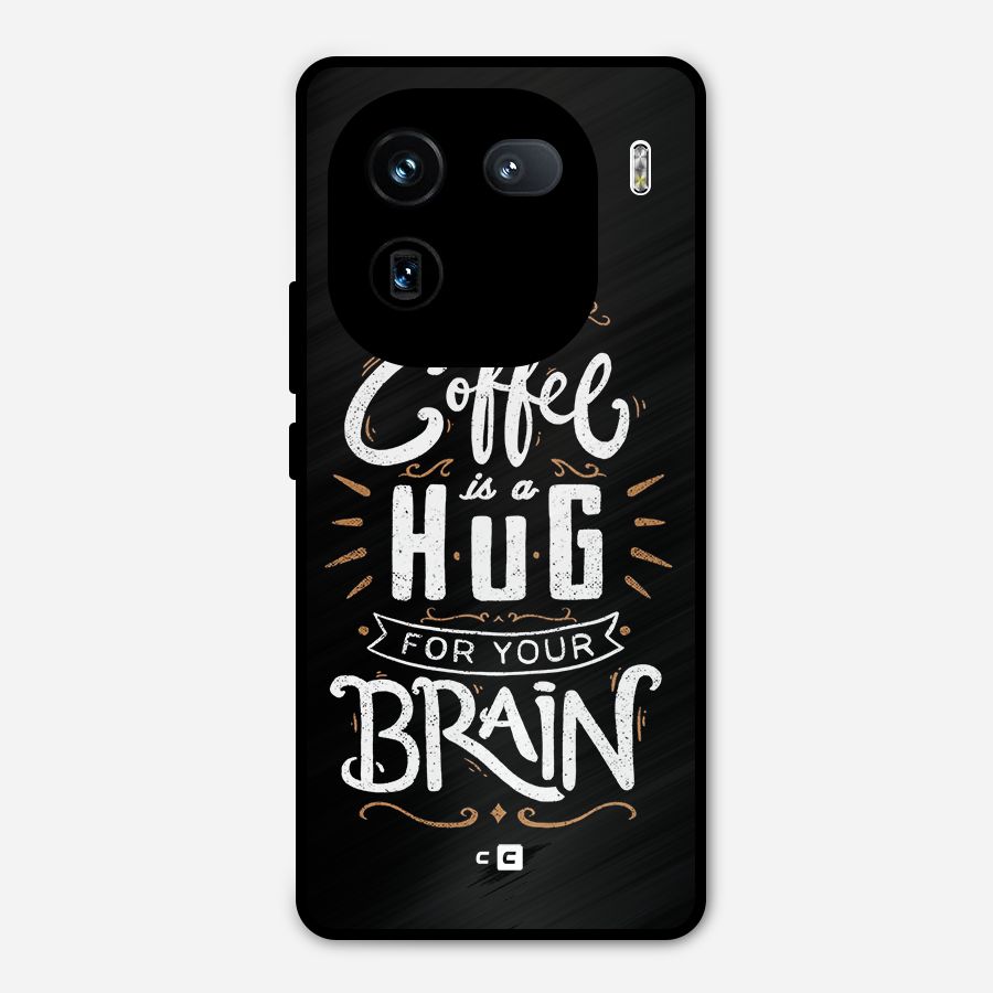 Coffee Brain Metal Back Case for iQOO 12