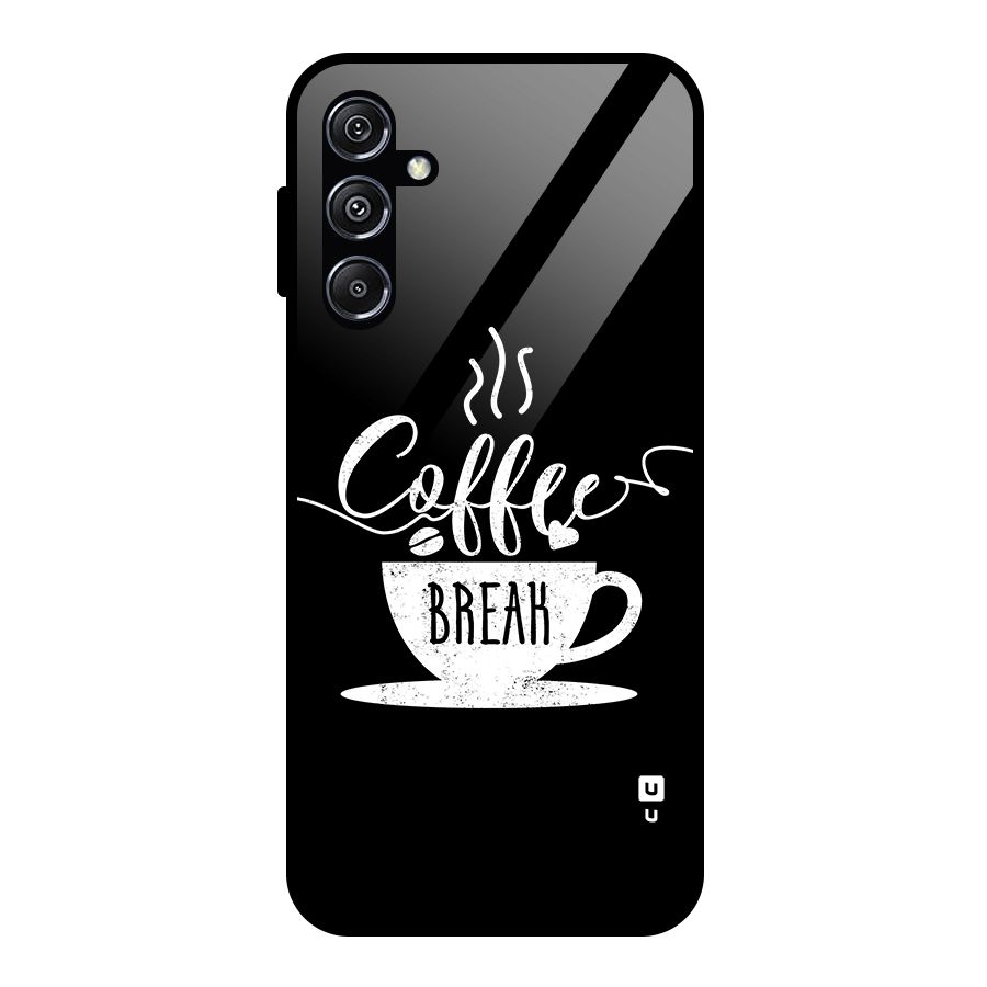 Coffee Break Glass Back Case for Galaxy M34 5G