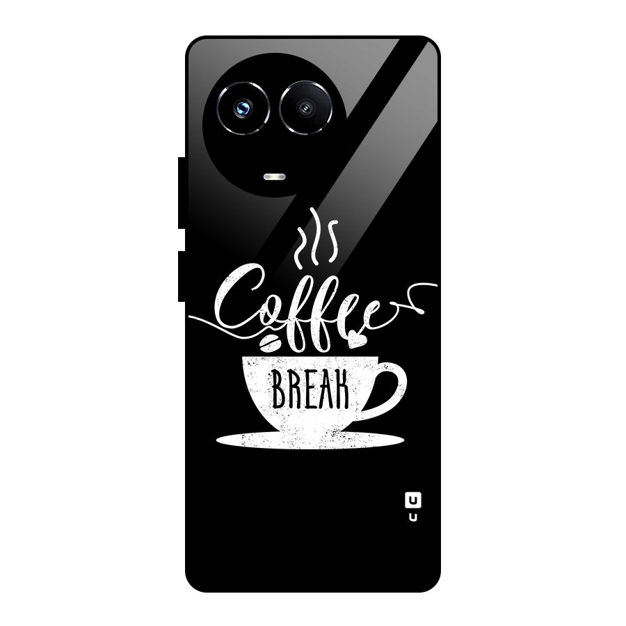 Coffee Break Glass Back Case for Realme Narzo 60X