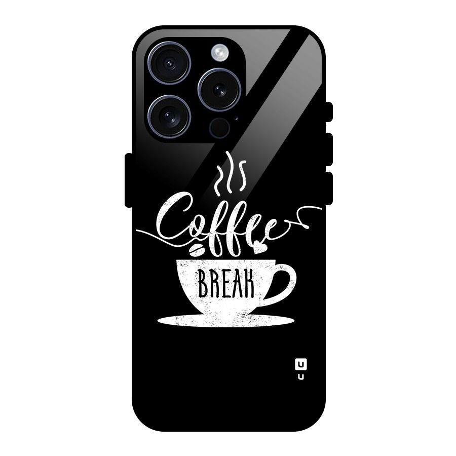 Coffee Break Glass Back Case for iPhone 15 Pro