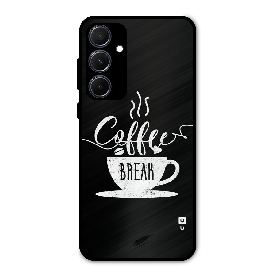 Coffee Break Metal Back Case for Galaxy A35
