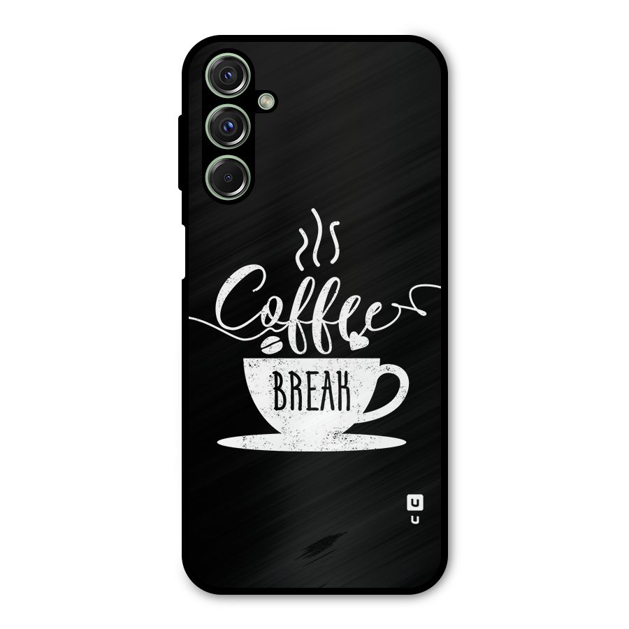 Coffee Break Metal Back Case for Galaxy F34