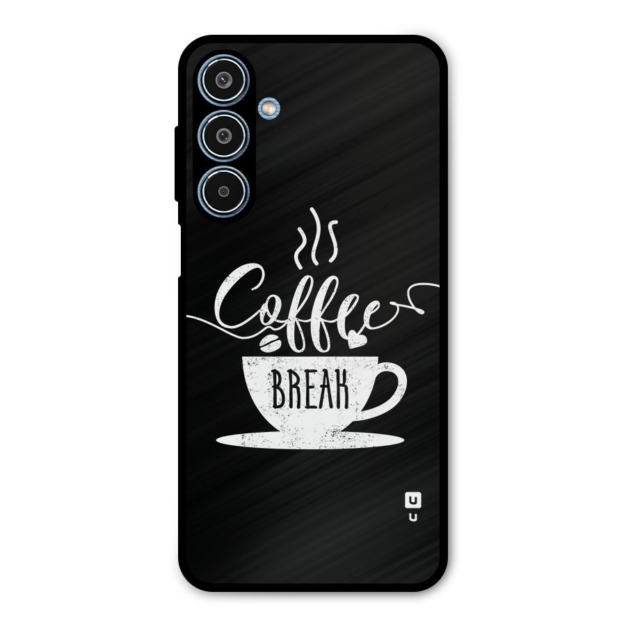 Coffee Break Metal Back Case for Galaxy M35