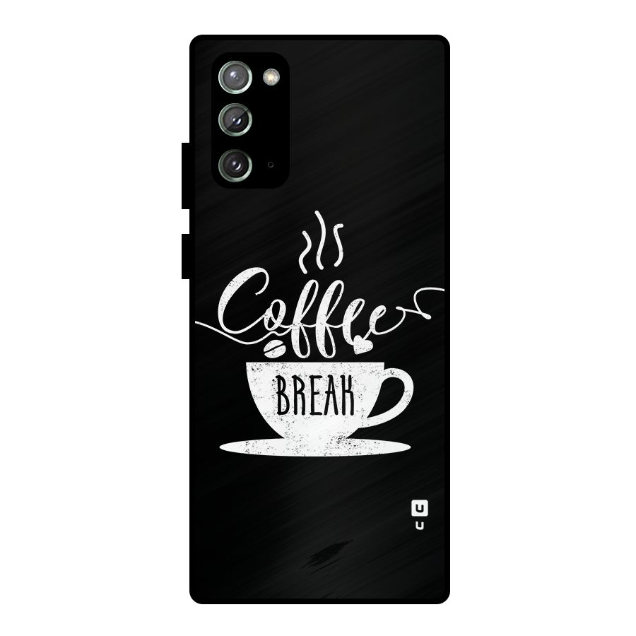 Coffee Break Metal Back Case for Galaxy Note 20