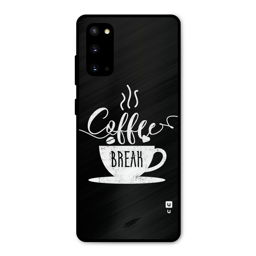 Coffee Break Metal Back Case for Galaxy S20