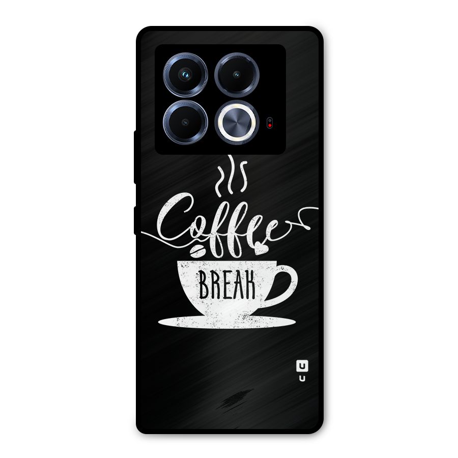 Coffee Break Metal Back Case for Infinix Note 40 5G