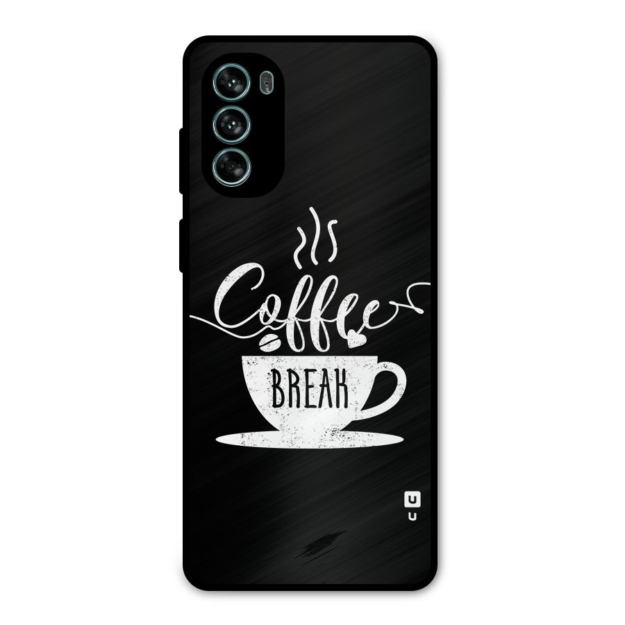 Coffee Break Metal Back Case for Moto G62