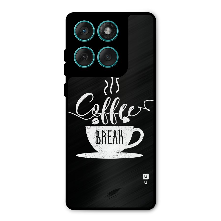 Coffee Break Metal Back Case for Motorola Edge 60 Fusion