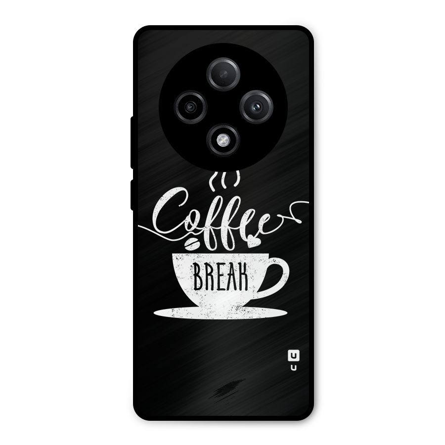 Coffee Break Metal Back Case for Oppo F27 Pro Plus
