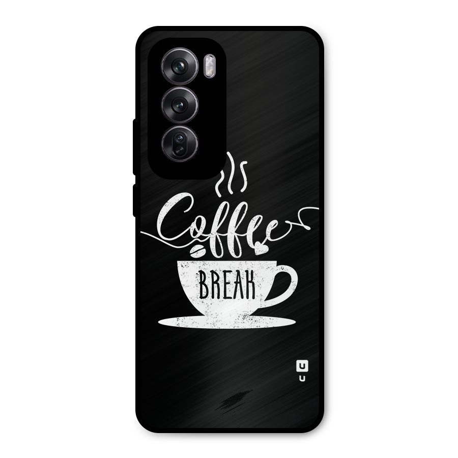 Coffee Break Metal Back Case for Oppo Reno12 Pro