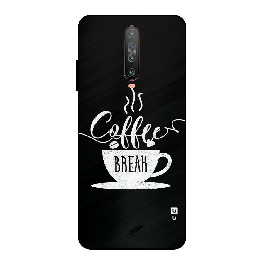 Coffee Break Metal Back Case for Poco X2