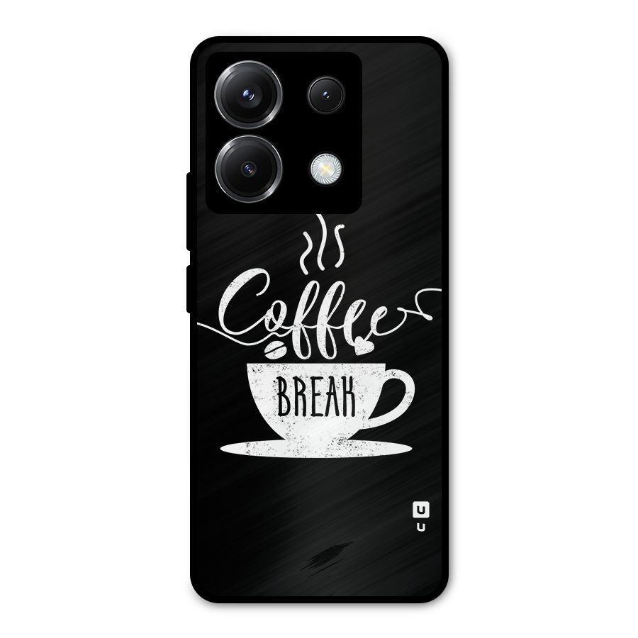 Coffee Break Metal Back Case for Poco X6