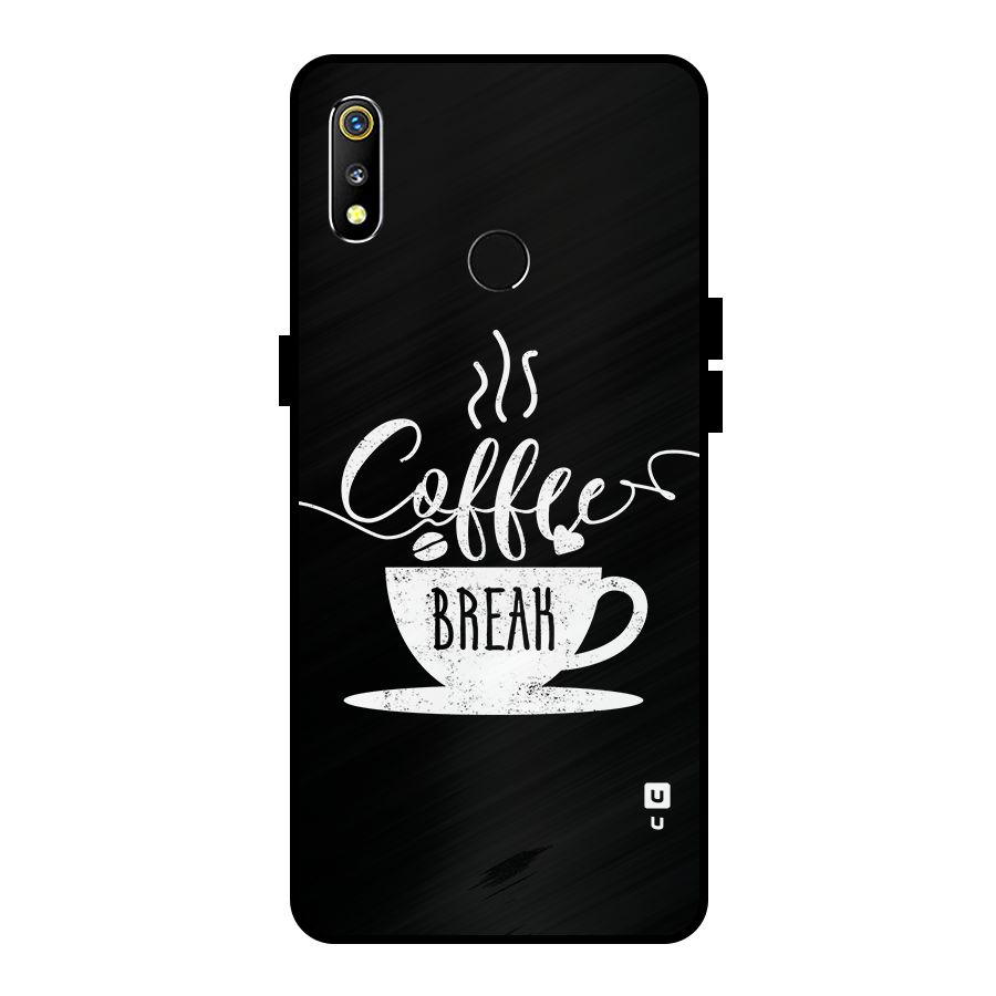 Coffee Break Metal Back Case for Realme 3i