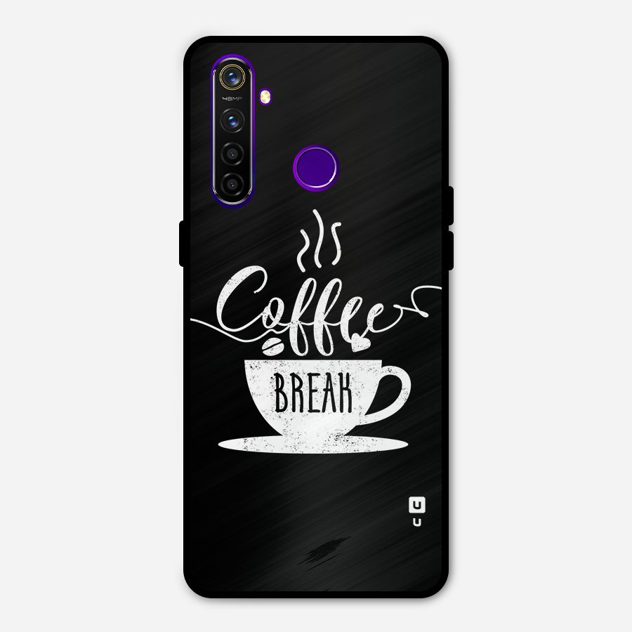 Coffee Break Metal Back Case for Realme 5 Pro