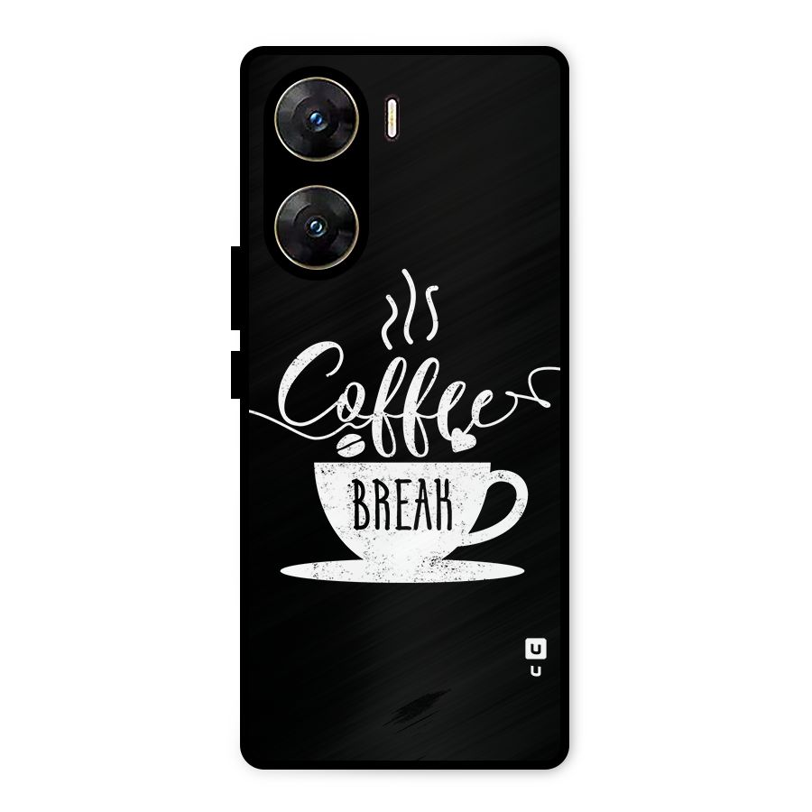 Coffee Break Metal Back Case for Vivo V29e
