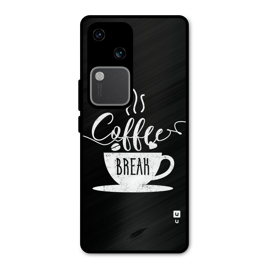 Coffee Break Metal Back Case for Vivo V30