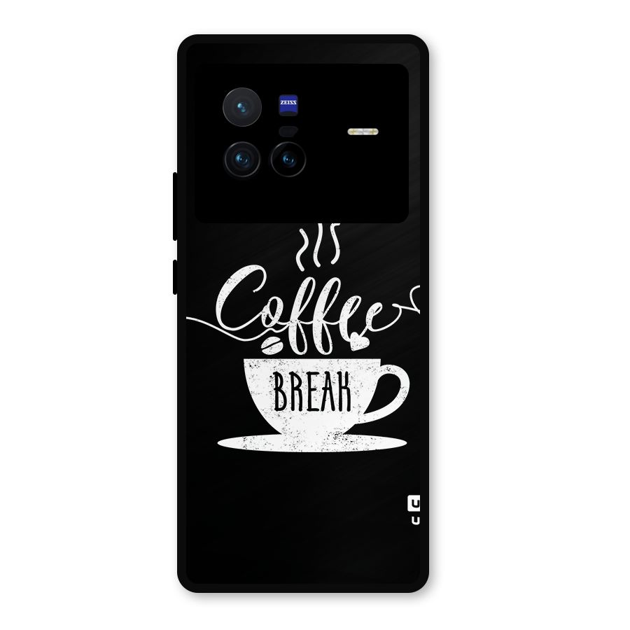 Coffee Break Metal Back Case for Vivo X80