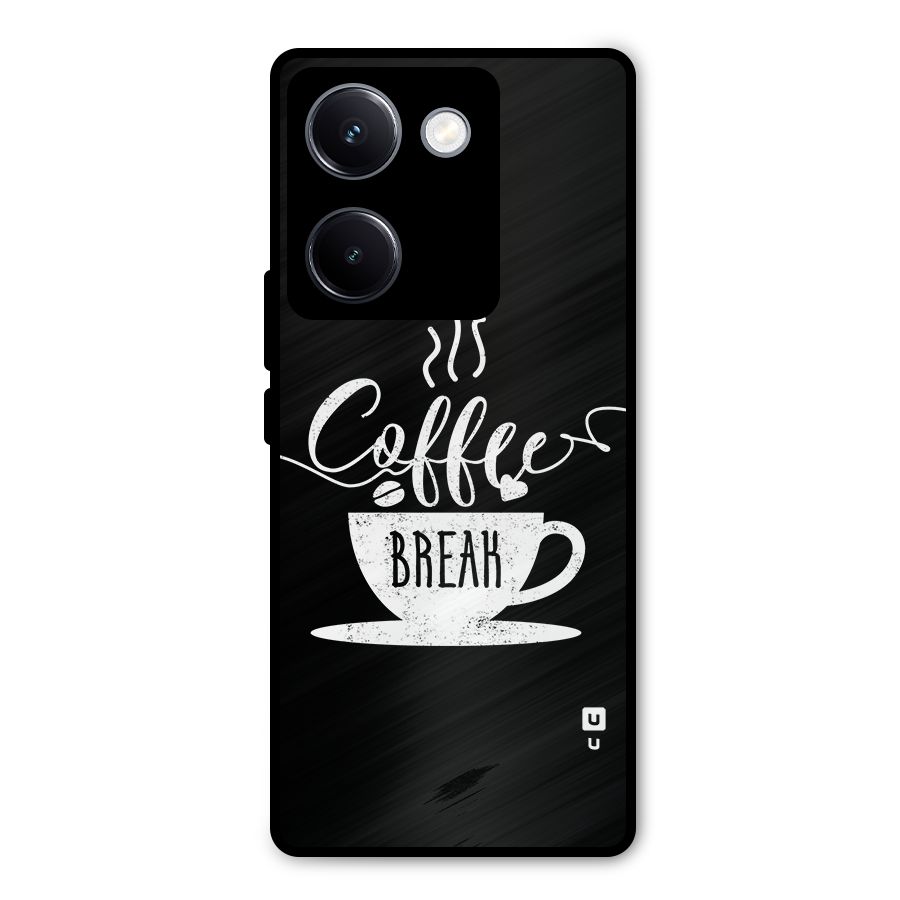 Coffee Break Metal Back Case for Vivo Y300 Plus