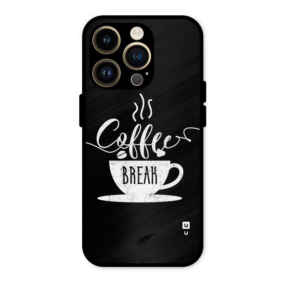 Coffee Break Metal Back Case for iPhone 14 Pro