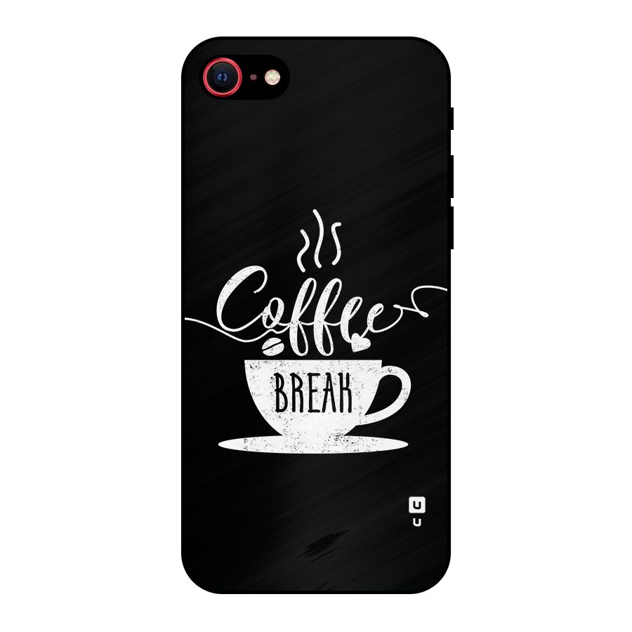 Coffee Break Metal Back Case for iPhone 8