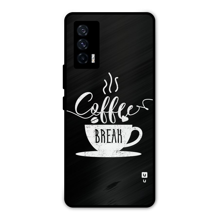 Coffee Break Metal Back Case for iQOO 7 5G