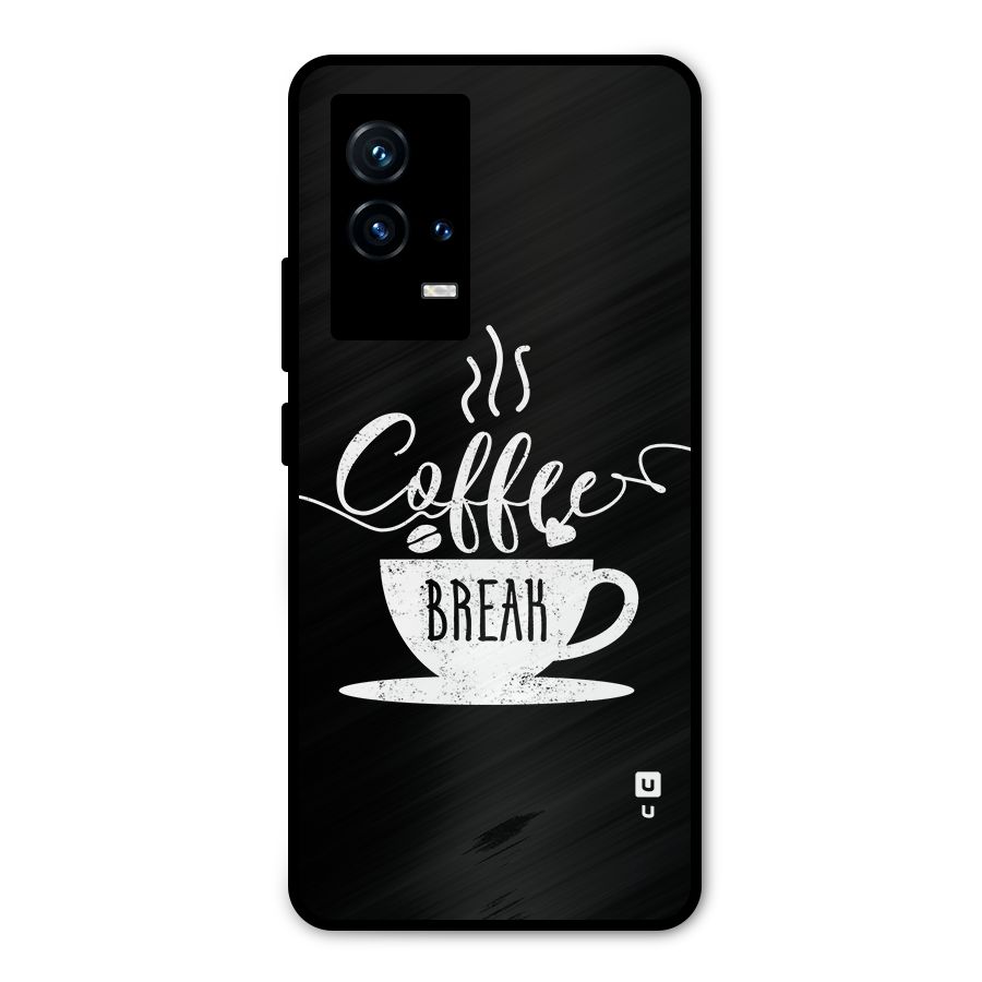 Coffee Break Metal Back Case for iQOO 9 5G