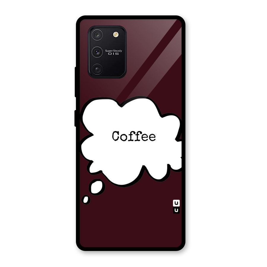 Coffee Bubble Glass Back Case for Galaxy S10 Lite