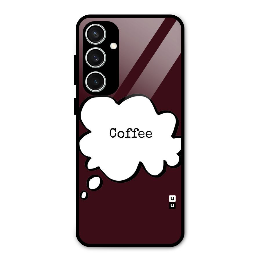 Coffee Bubble Glass Back Case for Galaxy S23 FE